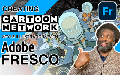 Cartoon Network Style Illustration with Adobe Fresco