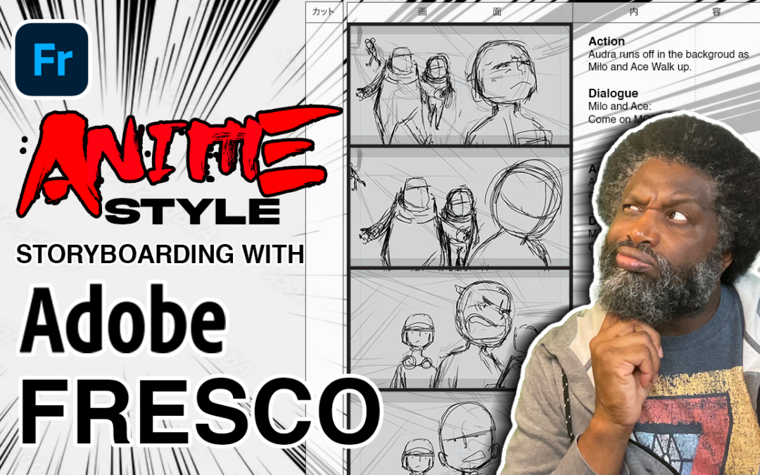 Anime Style Storyboarding with Adobe Fresco